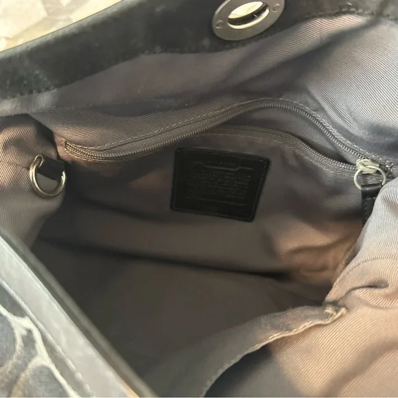 Coach Black Monogram Purse - Picture 6 of 7